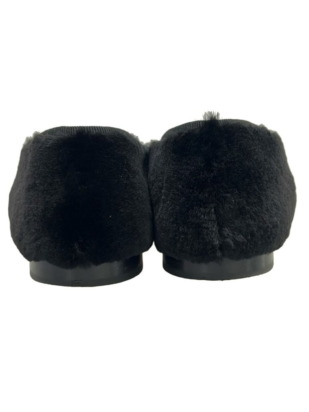 Chanel Flat Shoes 35 C Black Mink Ribbon CC Logo Leather - Picture 6 of 12